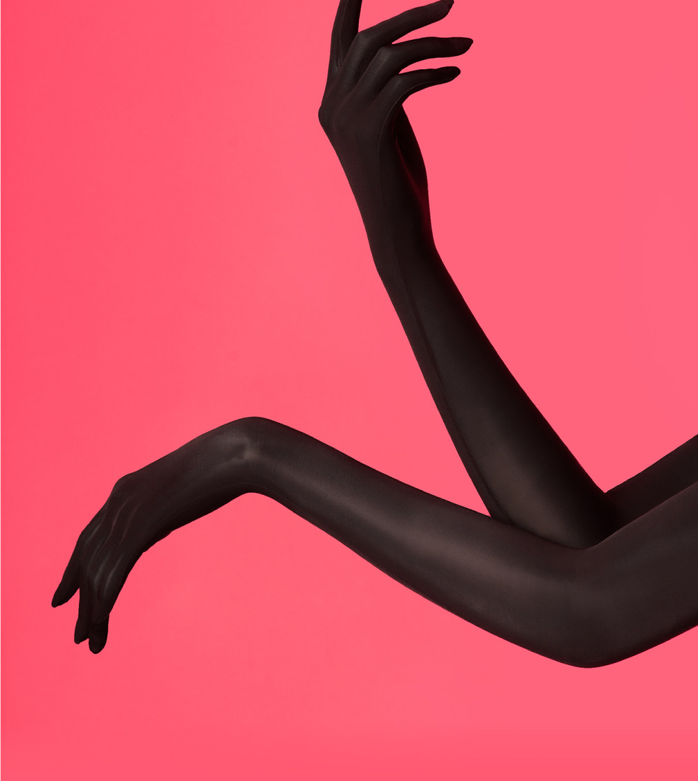 8D Soft Yarn Ultra Thin Sexy Finger Slippery Silk Socks Gloves - 图片 5