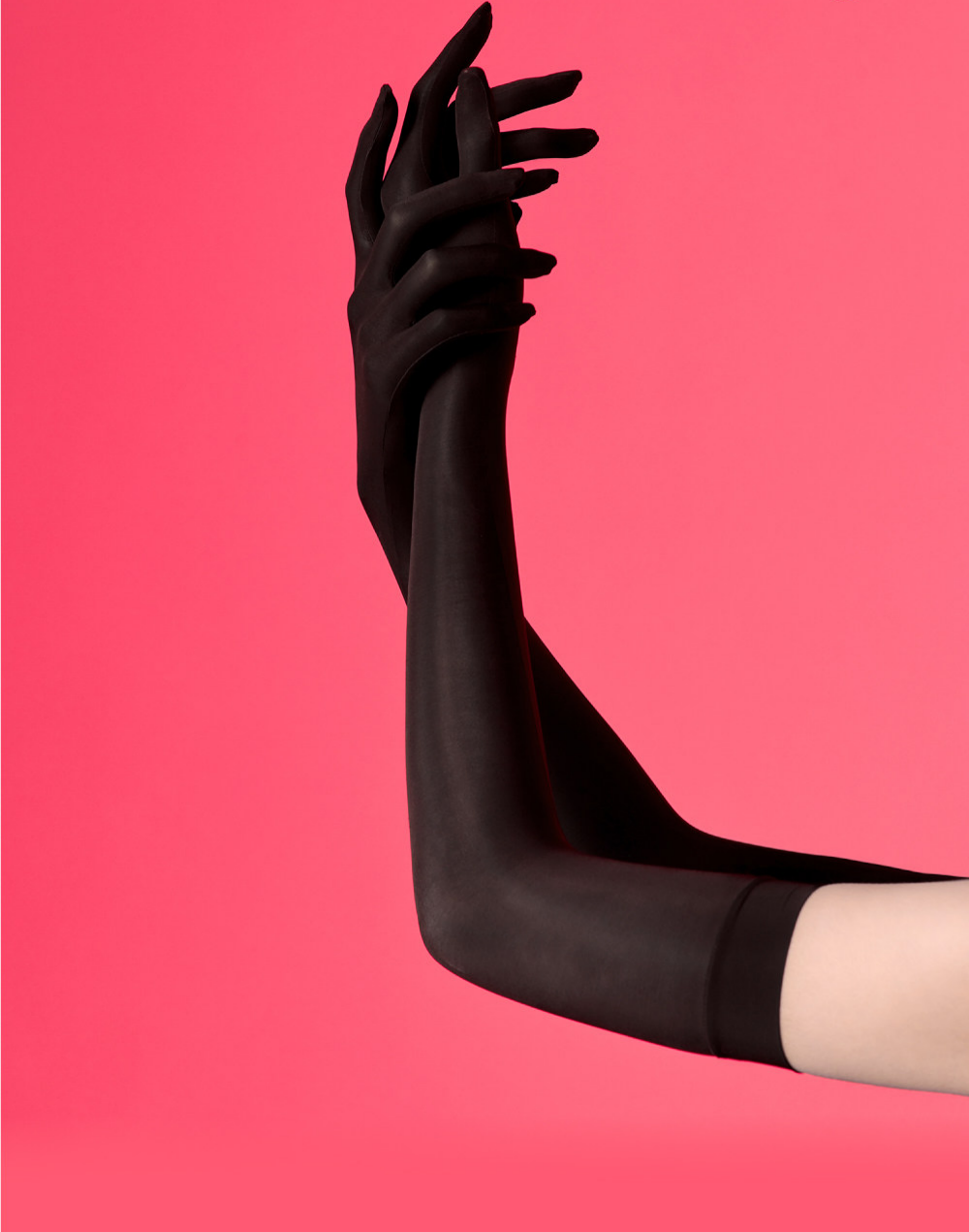 8D Soft Yarn Ultra Thin Sexy Finger Slippery Silk Socks Gloves - 图片 4